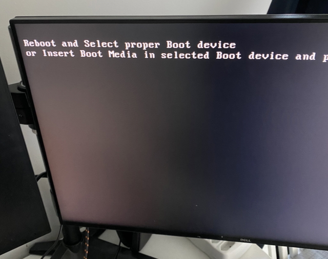 computer can't find MBR